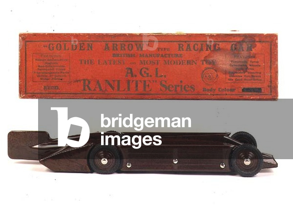 `Golden Arrow', Major Segrave's land speed record car with it's original box, English, C.1930 (bakelite)