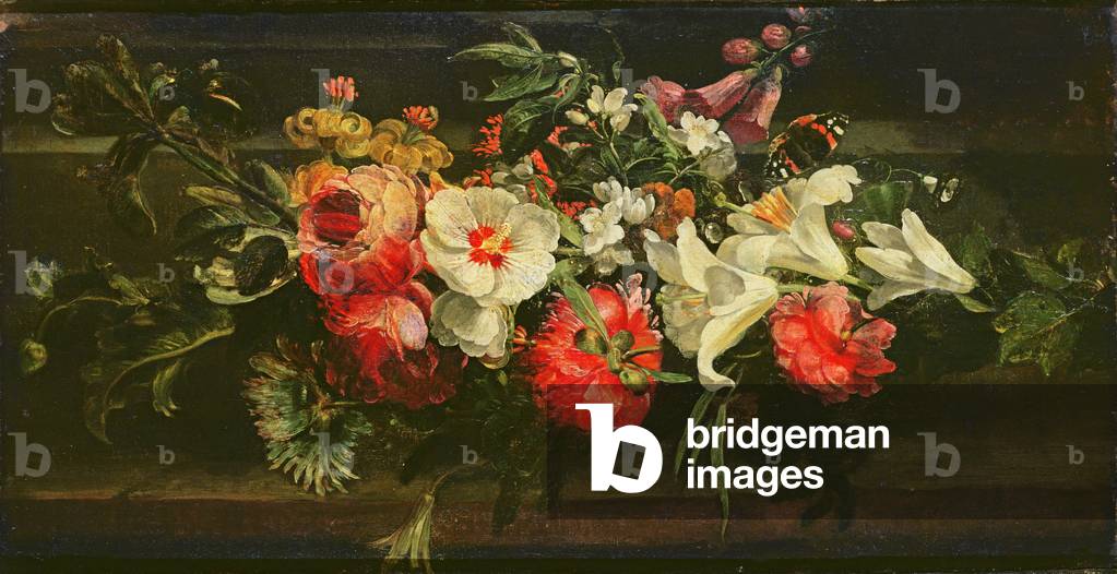 Still Life with Roses, Lilies and Other Flowers