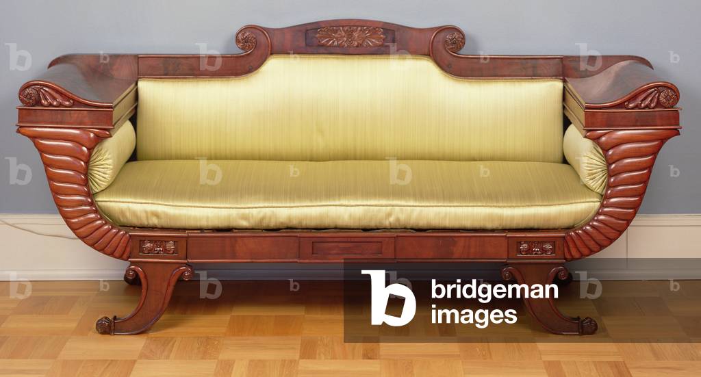 Mahogany sofa, Swedish, 1820