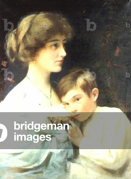 A Portrait of Marian Harford and Her Son Stuart