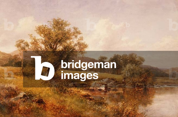 The banks of the Llugwy, North Wales, 1879 (oil on canvas)