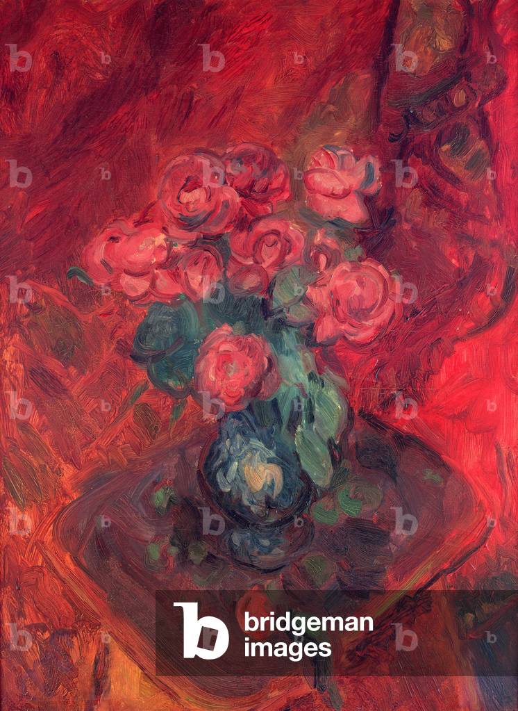 Red Roses (oil on canvas)