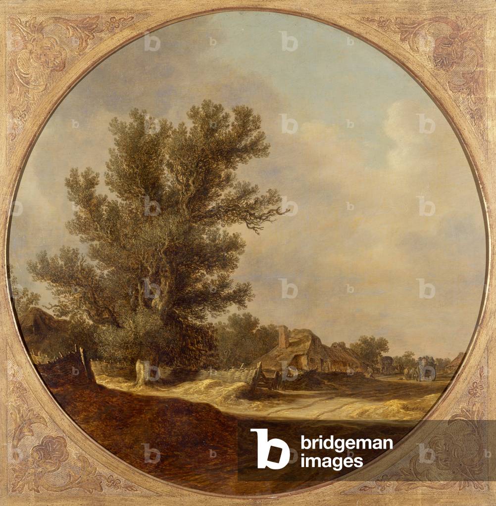Oak Tree on a Country Lane with Travellers, 1629 (panel)