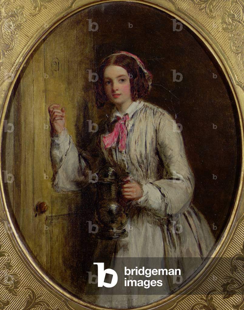 A Maid with a Flagon, 1858
