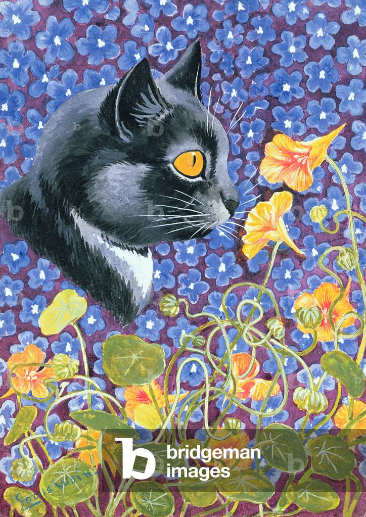 A Cat in a Sea of Flowers (painting)