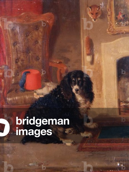 By his Master's Chair, 1850 (panel)