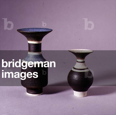 Two porcelain vases, c.1980, c.1964 (LtoR) (ceramic)
