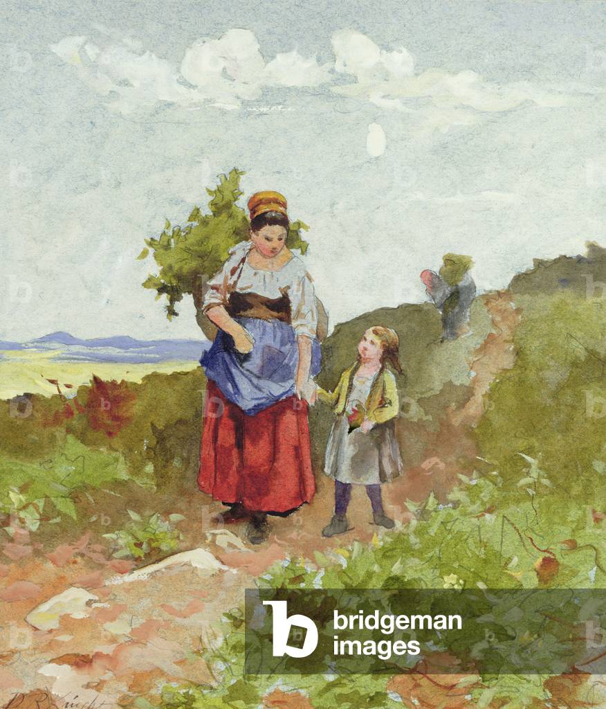 French Peasants on a Path
