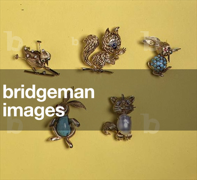 Selection of gold animal brooches