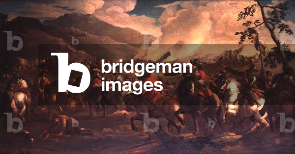 A Cavalry Battle (oil on canvas)