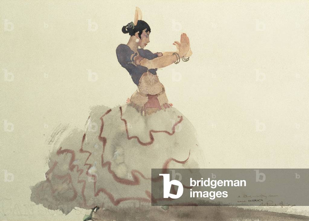 A Hand-Clapping Dance Named Farruca (watercolour)