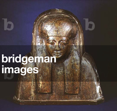 Upper portion of a coffin lid from Thebes, 14th-13th century BC (wood)