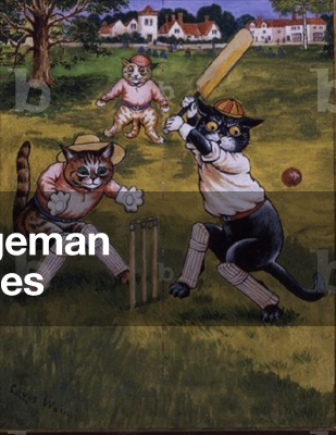 Cats Playing Cricket