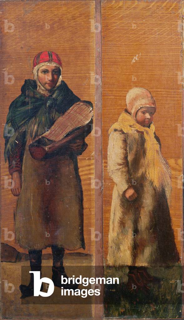 Decorative panels depicting everyday Sami life
