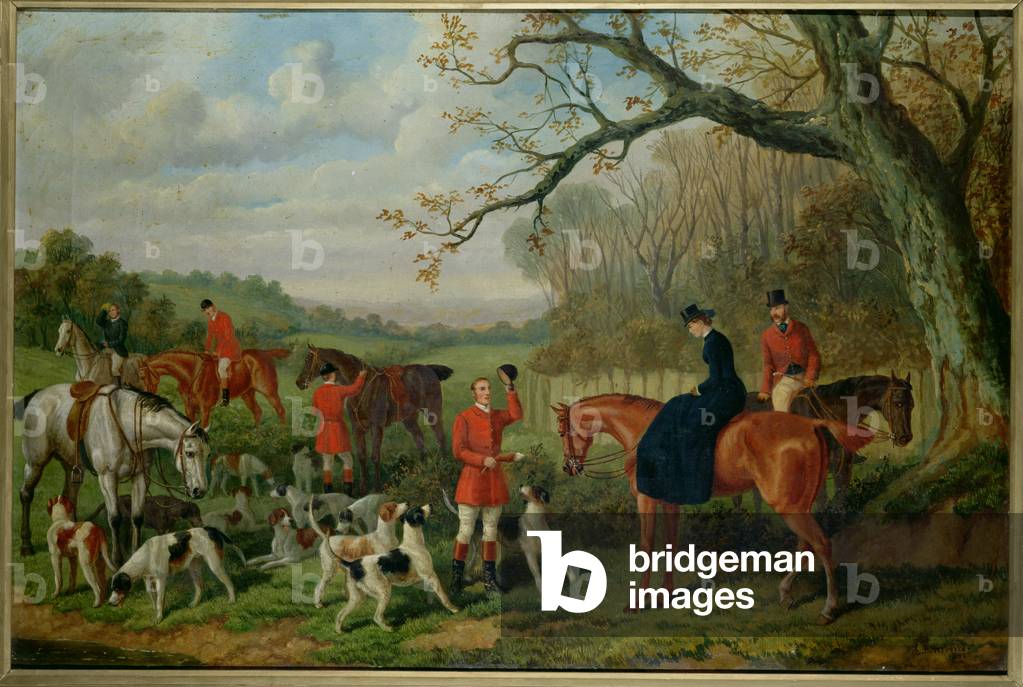 The Meet, 1881 (oil on canvas)