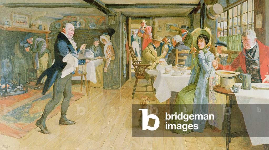 Begging for Supper, (chromolithograph, proof no. 74, with blindstamp of Lawrence and Bullen)