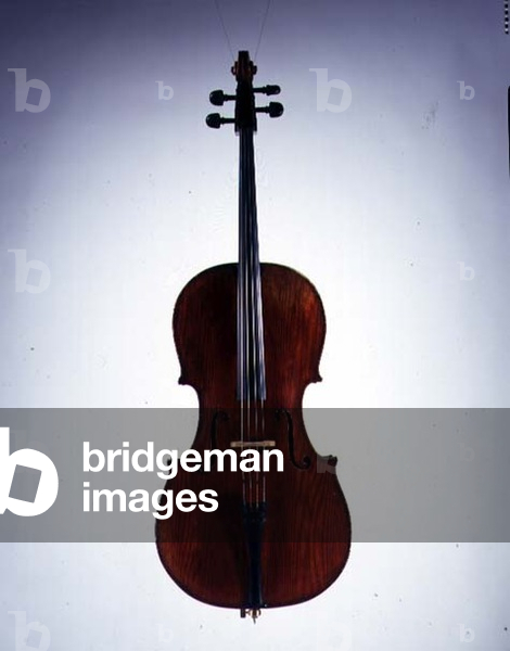Cello by Vincenzo Postiglione, Naples, 1862 (recto) (for verso see 115786)