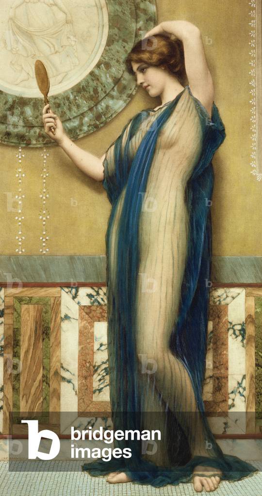 A Fair Reflection (hand coloured photo-engraving)