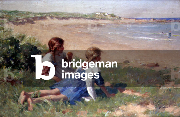 Looking out to Sea (oil on canvas)