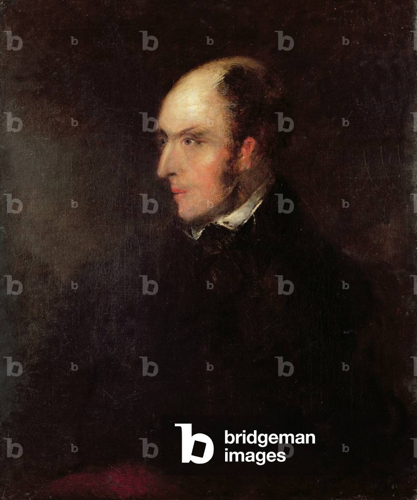 Portrait of a Balding Man (oil on canvas)