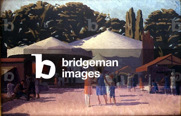 The Fairground (oil on canvas)