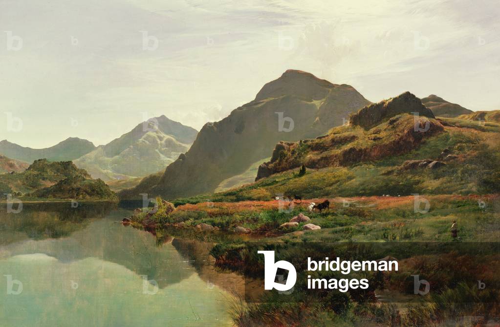A Highland Loch Scene (oil on canvas)