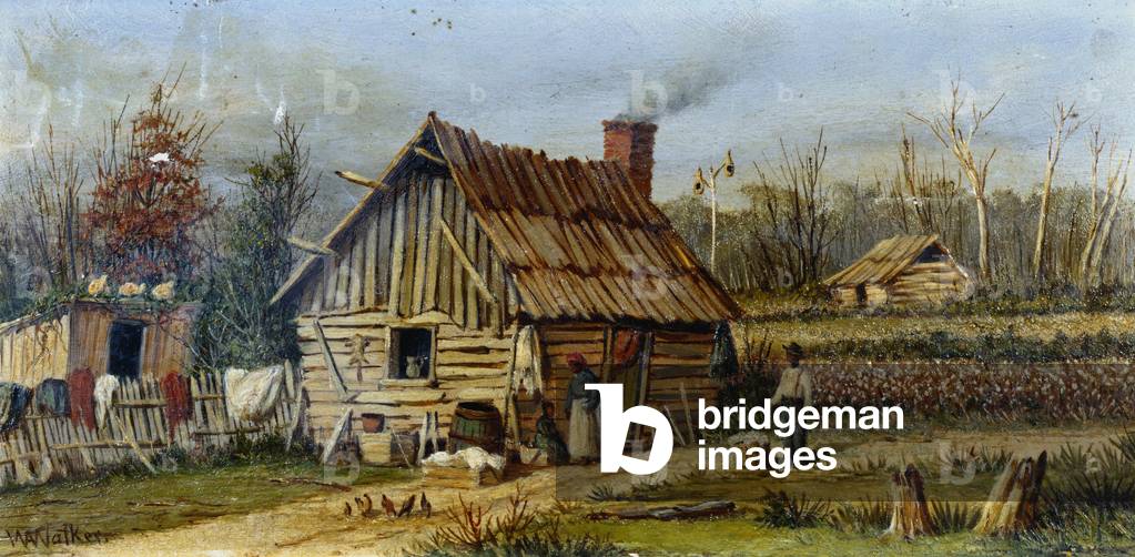 Negro Farmstead in the American South (board) (for pair see 67735)