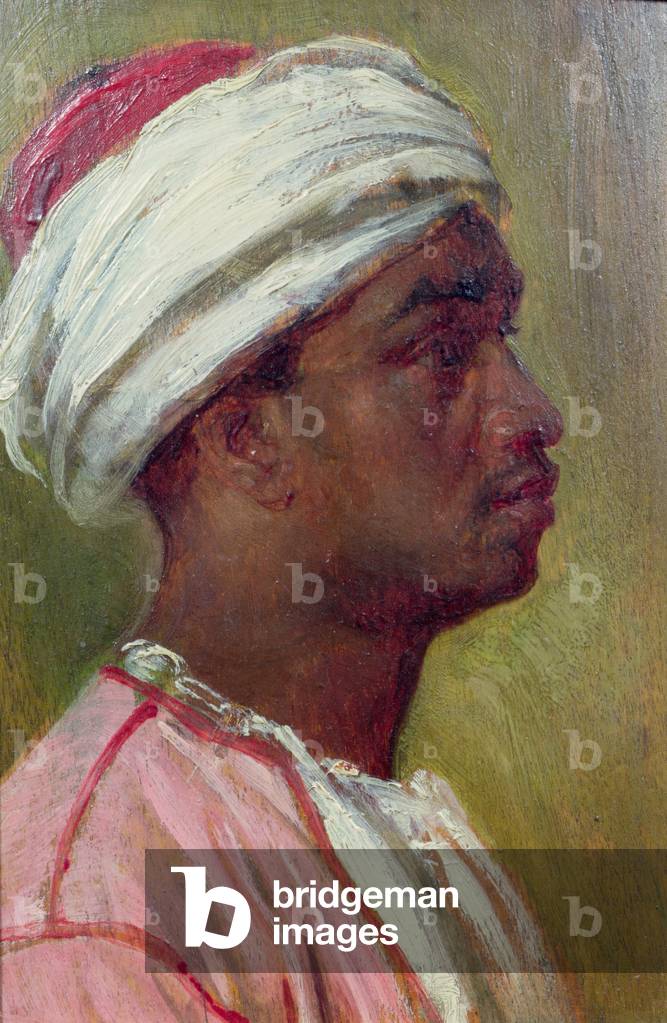 Study of a Nubian young man (panel)