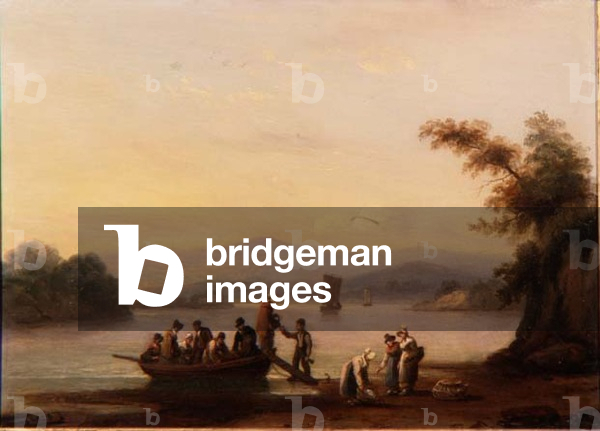 On the Dart near Dittisham, 1828 (panel)