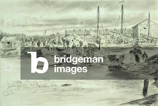 The Pei-Ho Bridge, August 1900 (w/c on paper)