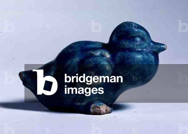 Duckling, Syrian or Persian, probably 12th century (moulded pottery with turquoise glaze)
