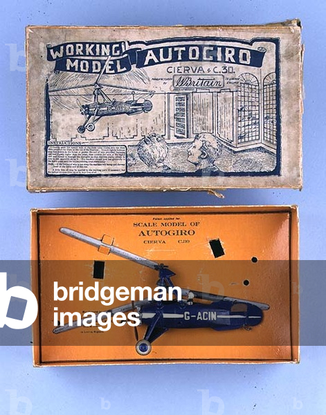 Autogiro, a working model of a civilian Cierva C.30,by W.Brittain English, c.1935 (lead alloy)