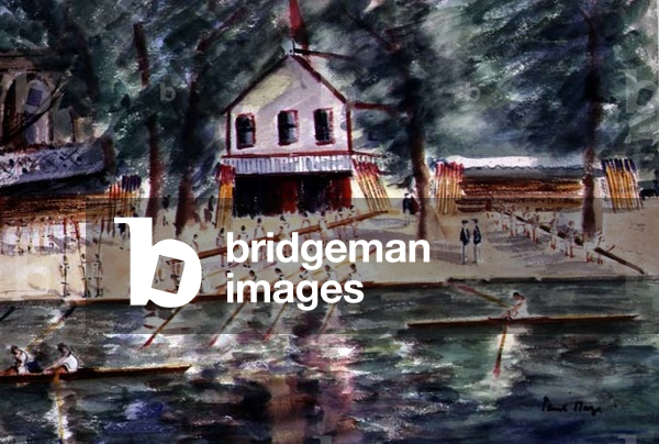 The Rowing Club (w/c on paper)