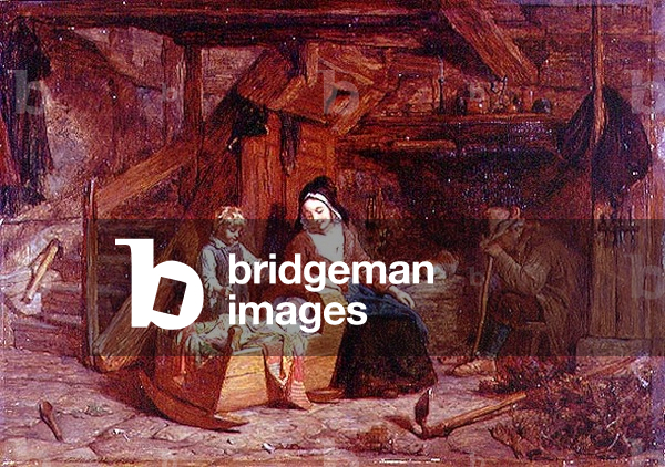A Cottage Interior, 1855 (panel)