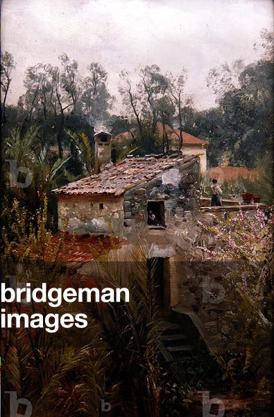 Italian Scene with a Villa