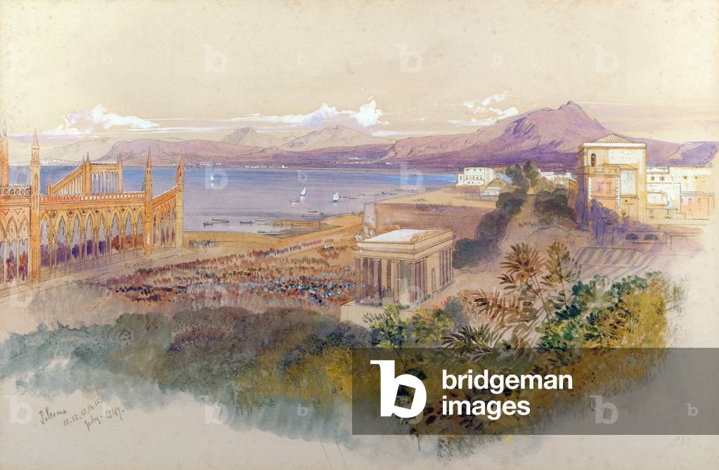 Palermo, 1847 (pen, ink and gouache)
