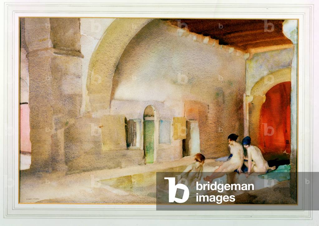 Three Idlers, 1924-25 (watercolour)
