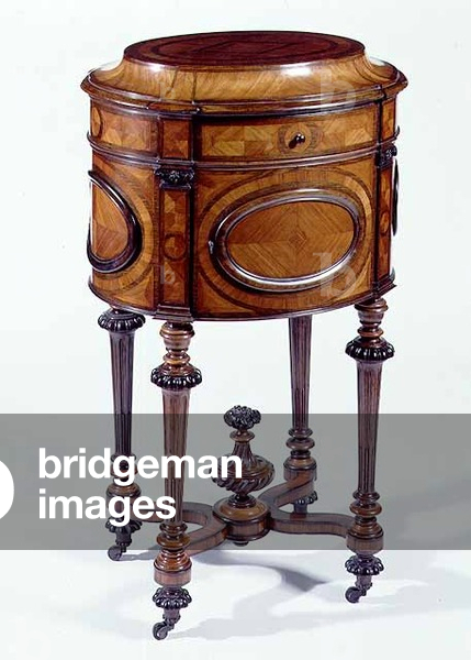 French tulipwood and kingwood table de nuit, c.1830
