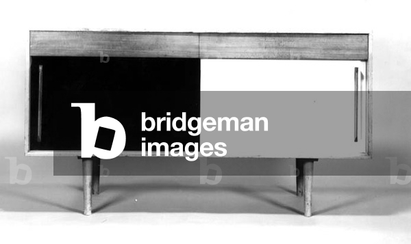 Sideboard for the 'Hilleplan' range, designed by Robin Day, 1952 (wood) (b/w photo)