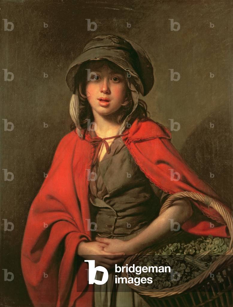 The Watercress Girl (oil on canvas)