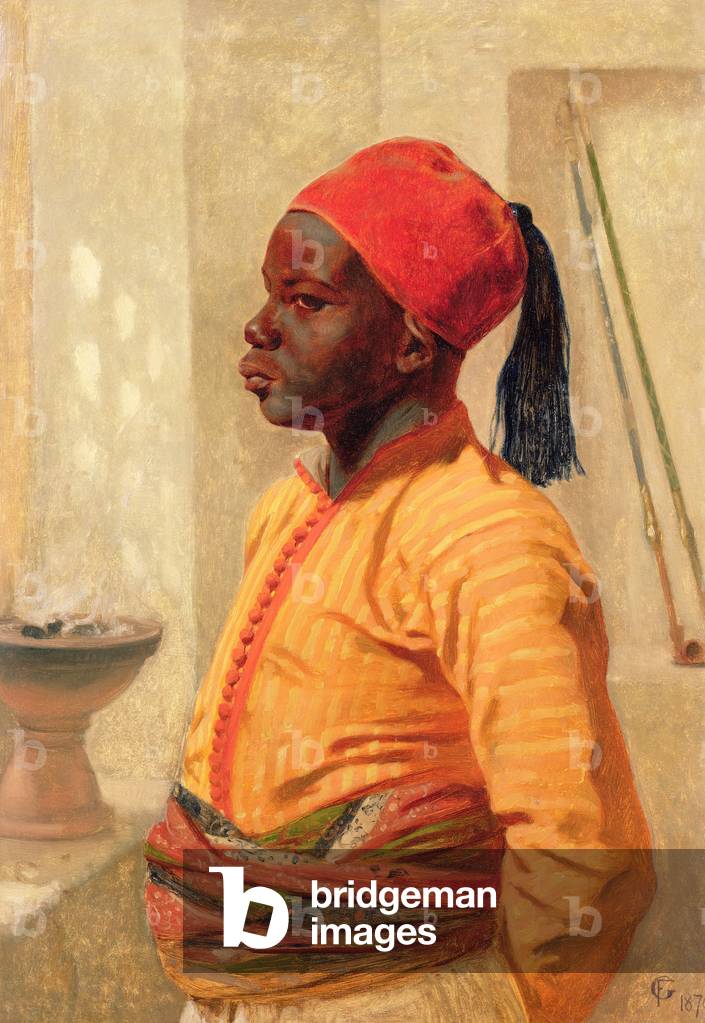 Half Length Portrait of an Arab Boy