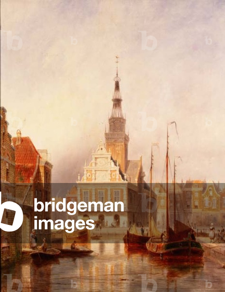 The Weighing House, Alkmaar, Holland, 1900 (panel)