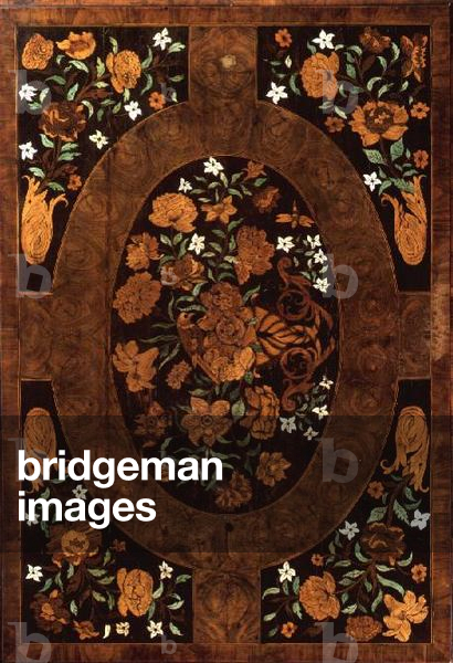 Example of marquetry and oyster veneer, late 17th century