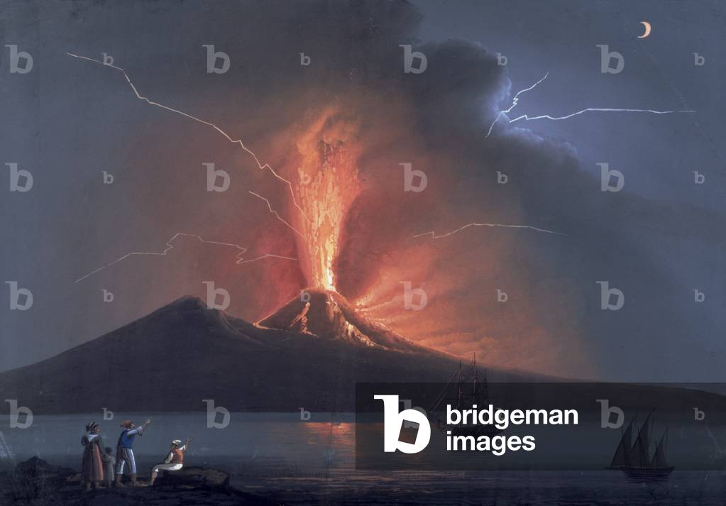 Naples: Vesuvius Erupting, 22nd October 1822 (gouache)