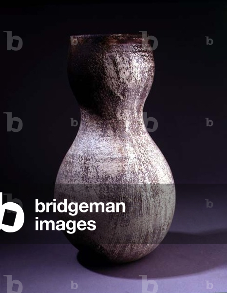 A stoneware waisted vase (ceramic)
