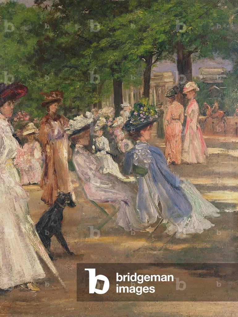 Figures in Hyde Park (oil)
