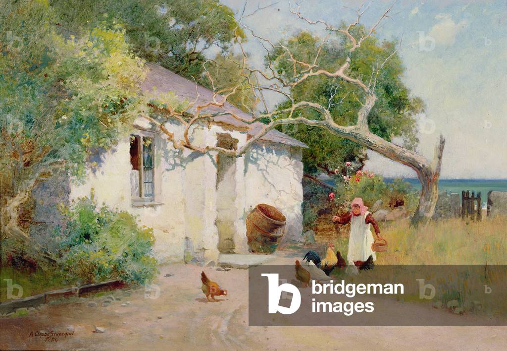 Feeding the Hens, 1894 (oil)