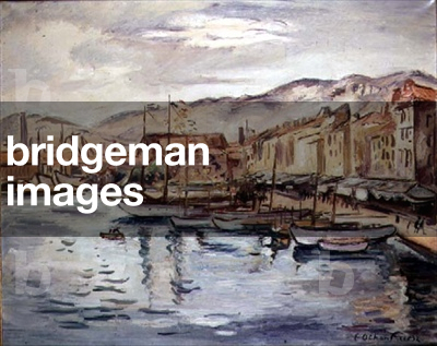 Pariose Boats in the Port, Toulon (oil on canvas)