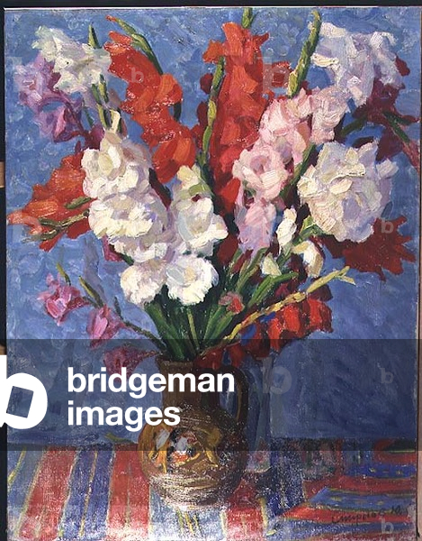 Still life with gladioli