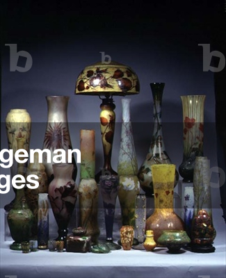 Art Nouveau internally decorated acid-cut vases with overlaid floral decoration by Auguste Daum (1853-1909) (overlaid glass, enamel and gilt)
